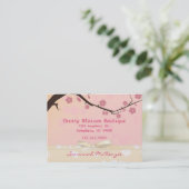 Cherry Blossom Boutique Cartes de visite (Debout devant)