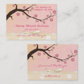 Cherry Blossom Boutique Cartes de visite (Devant / Derrière)