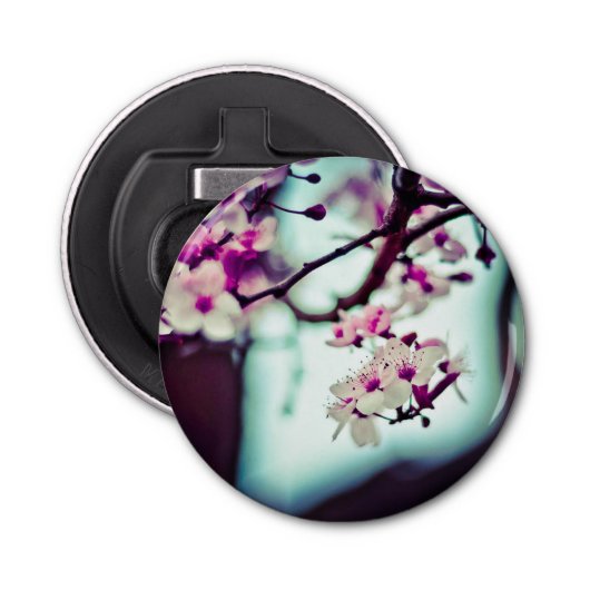 Cherry Blossom Branch Button Flesopener (Voorkant)