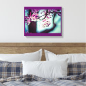 Cherry Blossom Branch Canvas Afdruk (Insitu (Slaapkamer))