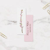 Cherry Blossom Branch Favor Label (wit) Mini Visitekaartjes (Kantoor)