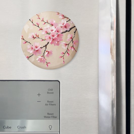 Cherry Blossom Branches Art – Elegant Pink Sakura Magneet (Insitu (Koelkast))