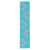 Cherry Blossom Branches Custom Table Runner Korte Tafelloper (Voorkant)