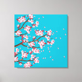 Cherry Blossom Branches Custom Wrapped Canvas Afdruk (Voorkant)