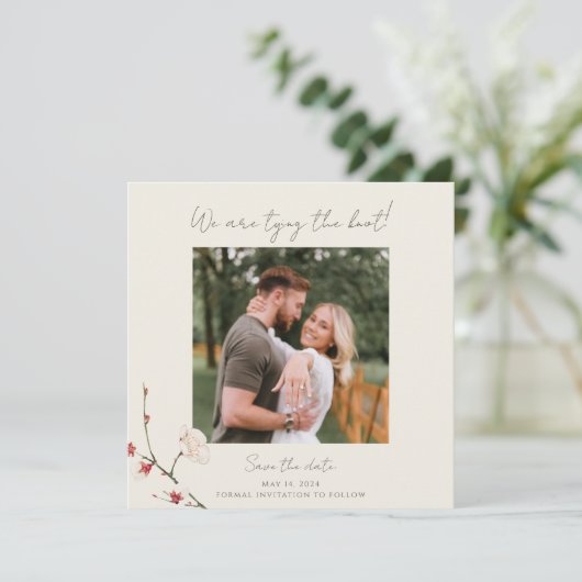 Cherry Blossom Branches Invitation (Debout devant)