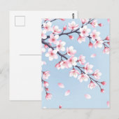Cherry Blossom Branches Serene Pattern Briefkaart (Voorkant / Achterkant)