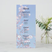 Cherry Blossom Branches Wedding Menu (Staand voorkant)