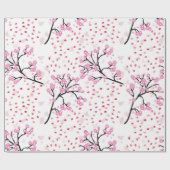 Cherry Blossom Breeze Wrapping Paper Cadeaupapier (Vlak)