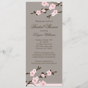 Cherry Blossom Bridal Shower Uitnodiging