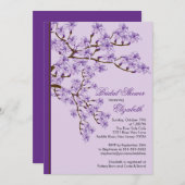 Cherry Blossom Bridal Shower Uitnodiging (Voorkant / Achterkant)