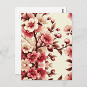 Cherry Blossom Briefkaart (Voorkant / Achterkant)
