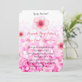 Cherry blossom bruiloft kaart (Staand voorkant)