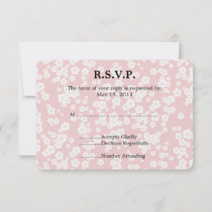 Cherry Blossom Bruiloft RSVP