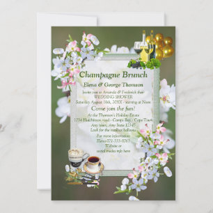 Cherry Blossom Brunch Announements Kaart