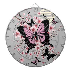 Cherry Blossom Butterflies Dartbord