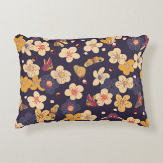 Cherry Blossom Butterfly Aziatische print Accent Kussen