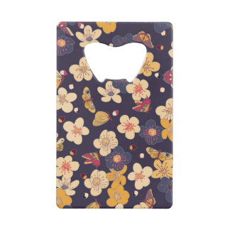 Cherry Blossom Butterfly Aziatische print Kredietkaart Flessenopener