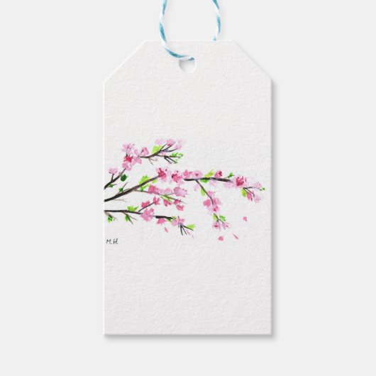 Cherry blossom cadeaulabel (Voorkant)
