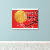 Cherry Blossom Canvas Afdruk (Insitu (Houten vloer))