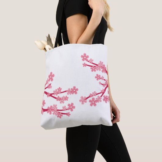 Cherry Blossom Canvas tas (Dichtbij)