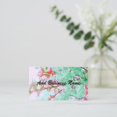 Cherry Blossom Carte de visite local personnalisé (Debout devant)