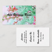 Cherry Blossom Carte de visite local personnalisé (Devant / Derrière)