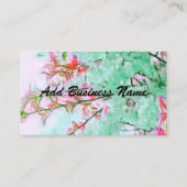 Cherry Blossom Carte de visite local personnalisé (Devant)