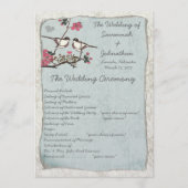Cherry Blossom Chickadee Damask-programma's Programma (Voorkant)