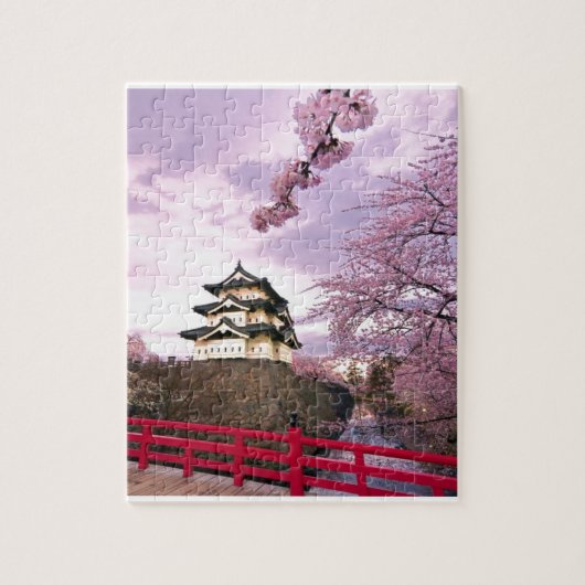 Cherry Blossom Chinese Castle Legpuzzel (Verticaal)