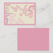 Cherry Blossom - Chubby Visitekaartje (Voorkant / Achterkant)