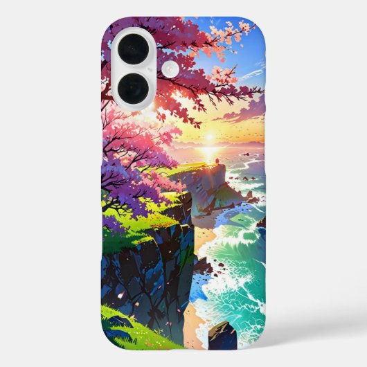 Cherry Blossom Cliff Case-Mate iPhone Case (Achterkant)