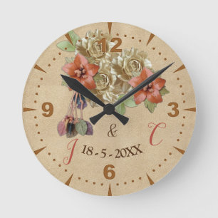 Cherry Blossom Clock Ronde Klok
