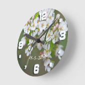 Cherry Blossom Clock Ronde Klok (Hoek)