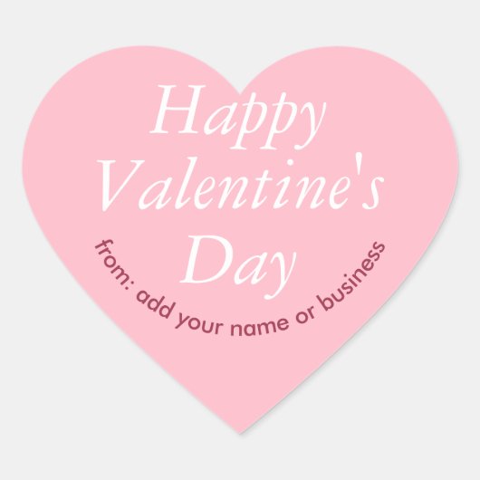 Cherry Blossom Coeur rose Sticker de Saint-Valenti (Devant)