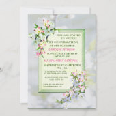 Cherry Blossom Confirmation Kaart (Voorkant)