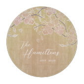 Cherry Blossom Custom Ingesteld Jaar Snijplank (Voorkant)