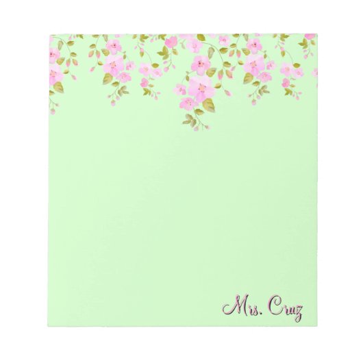 Cherry Blossom  Custom Notitieblok (Voorkant)