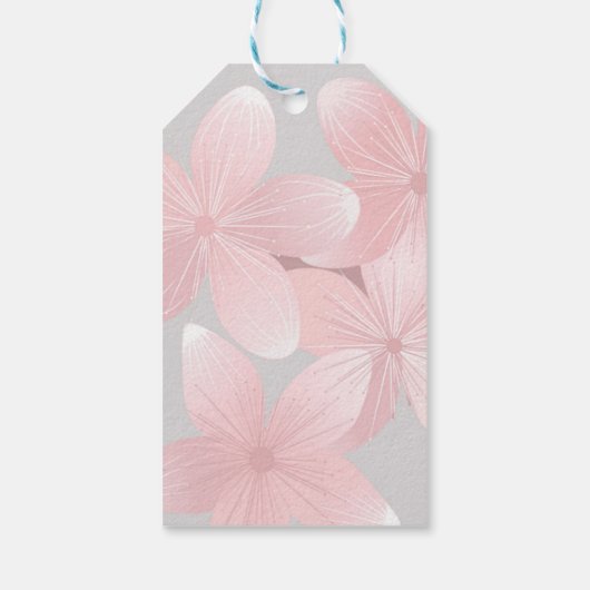 Cherry Blossom dank u Cadeaulabel (Achterkant)