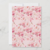 Cherry Blossom Délice Baby shower Invitation (Dos)