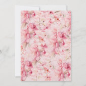 Cherry Blossom Delight Bébé Douche Invitations (Dos)
