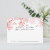 Cherry Blossom Delight Bruid Woorden van Wijsheid Kaart (Staand voorkant)