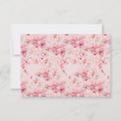 Cherry Blossom Delight Bruid Woorden van Wijsheid Kaart (Achterkant)