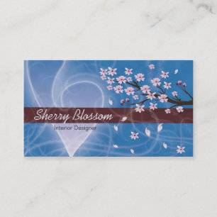 Cherry Blossom design Visitekaartje
