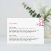Cherry Blossom Direction Card Informatiekaartje (Staand voorkant)