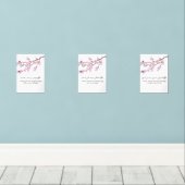 Cherry Blossom Dua Print Set – Ramadan Wall Art  (Houten vloer)