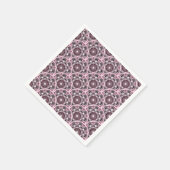 Cherry Blossom Dusky Roos Dot Mandala Art Deco Servet (Hoek)