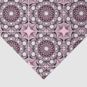 Cherry Blossom Dusky Roos Dot Mandala Diamond Tege Tissuepapier (Detail)