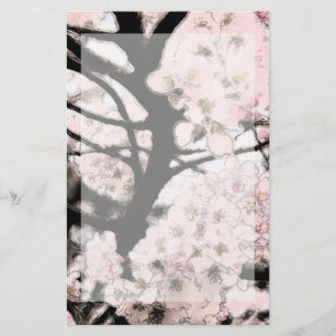 Cherry Blossom Edited Stationery Briefpapier