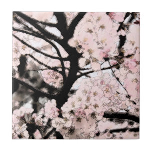 Cherry Blossom Edited Tegeltje
