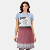 Cherry Blossom Elegance Moeder Schort (Gedragen)